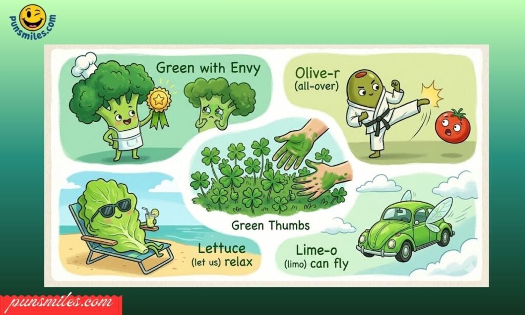 Color Green Puns
