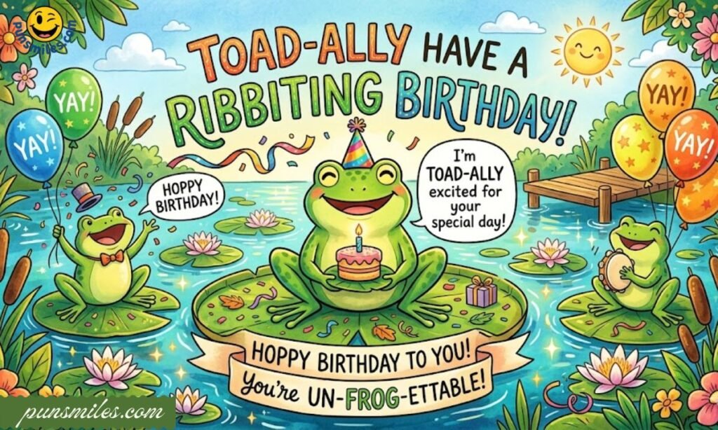 Frog Puns Birthday