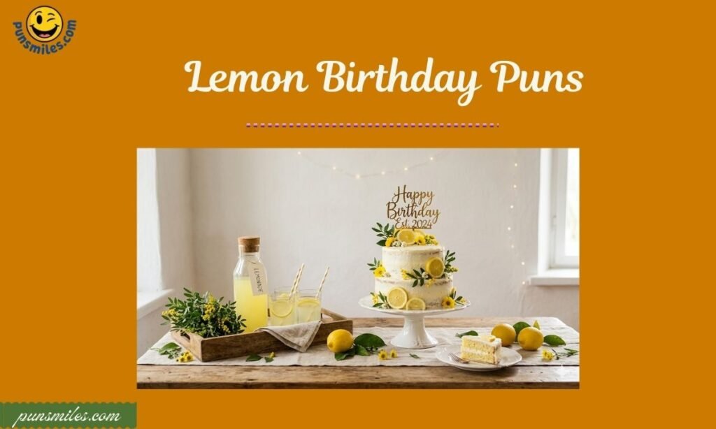 Lemon Birthday Puns