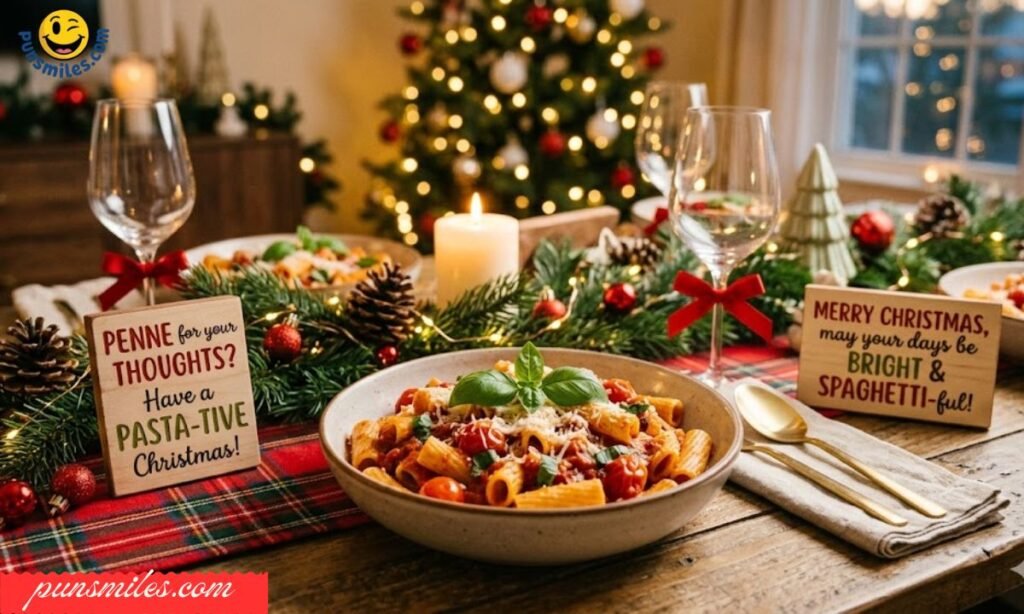 Pasta Christmas Puns