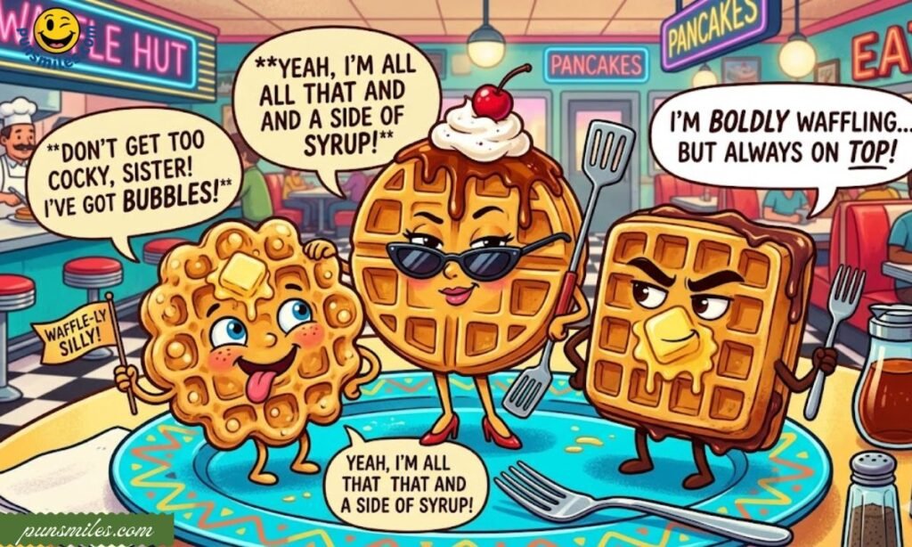Silly, Sassy & Bold Waffle Puns