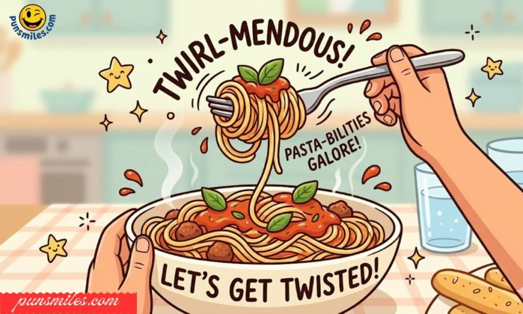 Spaghetti and Twirling Fun Puns