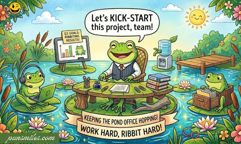 Work and Office Frog Puns
