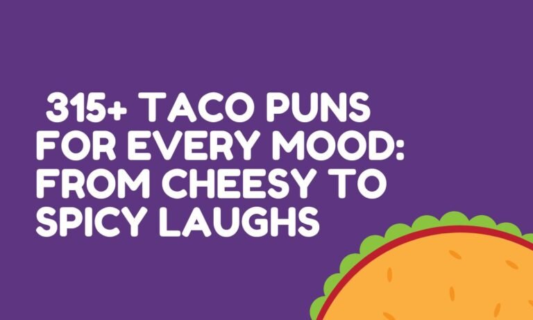 315+ Taco Puns for Every Mood From Cheesy to Spicy Laughs