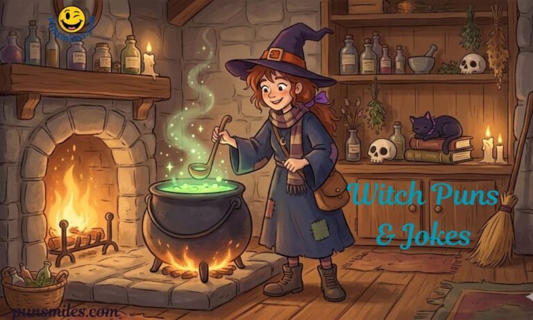 315+ Witch Puns & Jokes Hilarious Spellbinding Wordplay! 2026