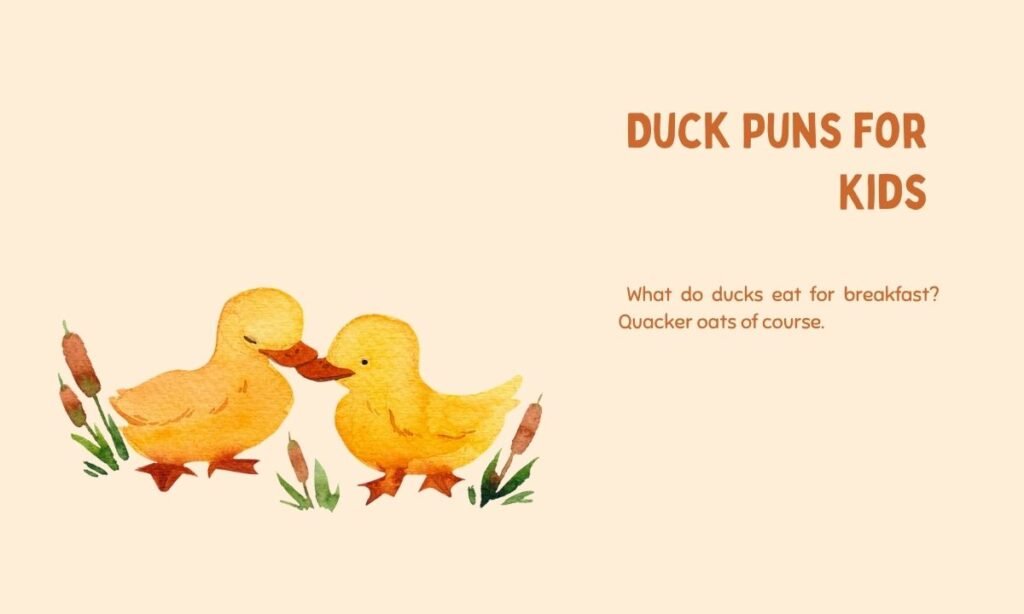 Duck Puns for Kids