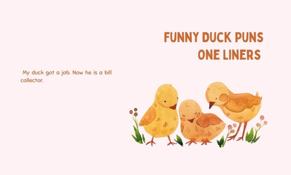 Funny Duck Puns One Liners 